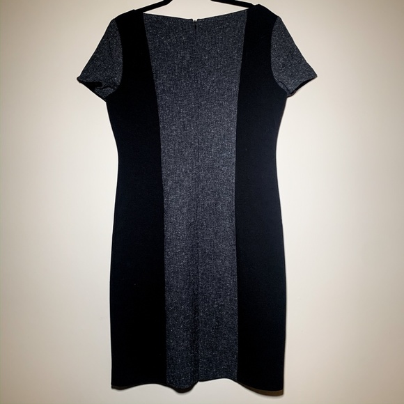 Tahari Black and Grey Block Dress - Picture 2 of 2